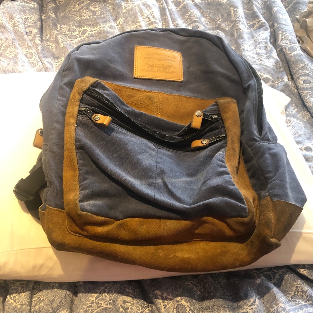 Levi's vintage denim and suede backpack